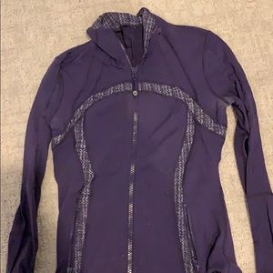 Lululemon light weight purple zip up